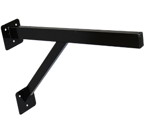 Suporte para Parafusar com Reforço Preto 50cm  -  O Par