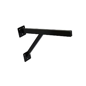 Suporte para Parafusar com Reforço Preto 50cm - O Par