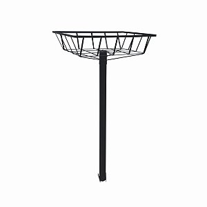 Lixeira Rasa com Pedestal