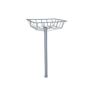 Lixeira Rasa com Pedestal