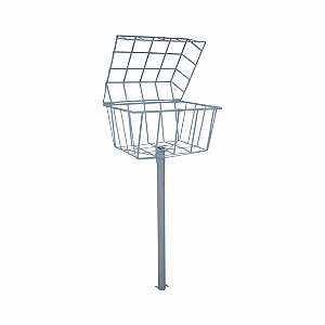 Lixeira Funda com Tampa e com Pedestal