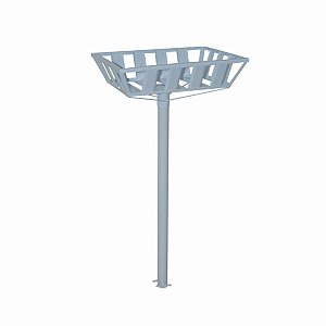 Lixeira Popular com Pedestal