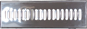Grelha com Caixilho para Escoamento de Água - Aço Inox 15x50cm