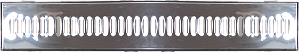 Grelha com Caixilho para Escoamento de Água - Aço Inox 15x100cm