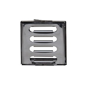 Ralo com Caixilho para Escoamento de Água - Aço Inox 10x10cm