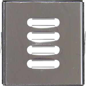 Ralo com Caixilho para Escoamento de Água - Aço Inox 15x15cm
