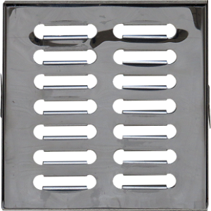 Ralo com Caixilho para Escoamento de Água - Aço Inox 20x20cm