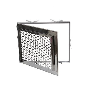 Protetor para Hidrômetro Frente Inox em tela - Embutir 40x60cm