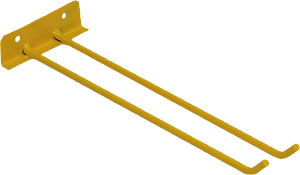 Suporte para Vassouras Amarelo 30cm