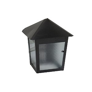 Luminária Verona P/ Parafusar na Parede - Preta