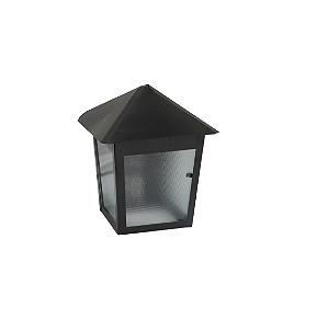 Luminária Verona P/ Parafusar na Parede - Preta