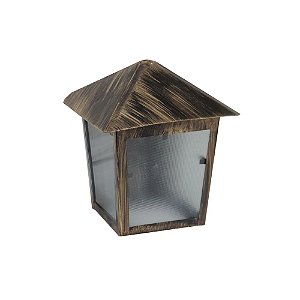 Luminária Verona P/ Parafusar na Parede - Ouro Pincelado