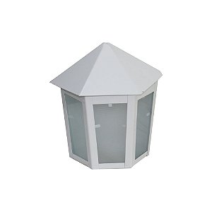 Luminária Veneza P/ Parafusar na Parede - Branca