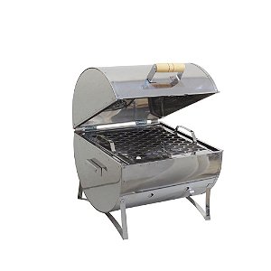 Churrasqueira Bafinho Com Grelha - Aço Inox
