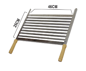 Grelha Aço Inox (Estilo Parrilha) 25X46