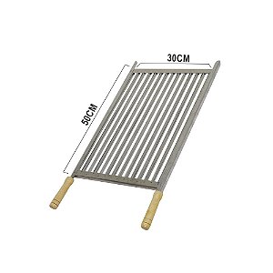 Grelha Aço Inox (Estilo Parrilha) 50X30