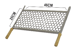 Grelha Aço Inox (Tela moeda) 46X25