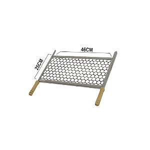 Grelha Aço Inox (Tela moeda) 46X25