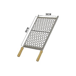 Grelha Aço Inox (Tela moeda) 50X30