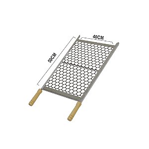Grelha Aço Inox (Tela moeda) 50X40