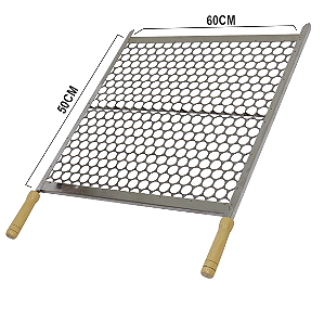 Grelha Aço Inox (Tela moeda) 50X60
