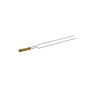 Espeto duplo para churrasco 65cm