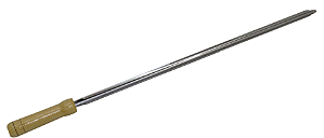 Espeto em aço inox 75cm