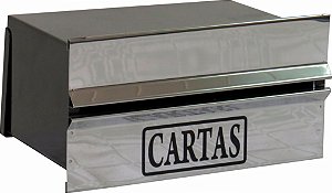 Caixa de Correio Popular - Inox 20x23x11 para muro