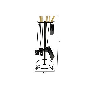 Suporte com Kit - Lareira ou Fogão à lenha