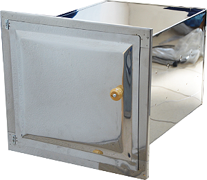 Forno para fogão à lenha popular inox nº1