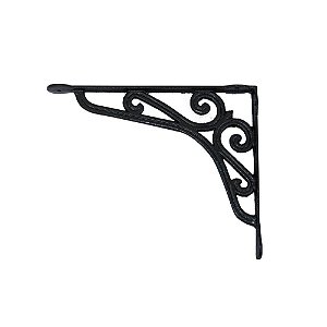 Cantoneira em alumínio preta - 20X15cm