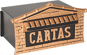 Caixa de correio Colonial 12x20x10 para muro