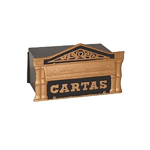 Caixa de correio colonial cartas 15x25x12 para muro