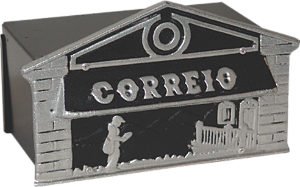 Caixa de correio carteiro 20x25x12 para muro