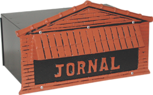 Caixa de correio jornal 25x36x16 para muro