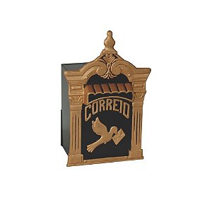 Caixa de correio romana 15x18x24 para muro