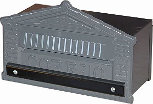 Caixa de correio Colonial cinza 15x23x11 para grade