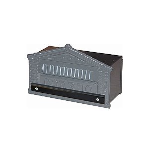 Caixa de correio Colonial cinza 15x23x11 para grade