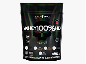 Whey 100% HD Black Skull 900g Refil