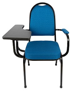 STH 200BPR- CADEIRA EMPILHÁVEL UNIVERSITARIA COM BRAÇOS