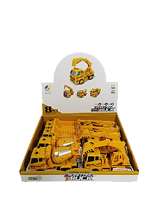 CAMINHAO FRICCAO LUZ E SOM MAQUINAS 15CM IMCOL TOYS