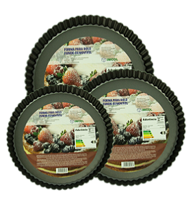 FORMA BOLO IMCOL CANELADA RED.22CM 0526