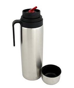 GARRAFA TERM. 1L IMCOL C/CABO TT INOX 8266