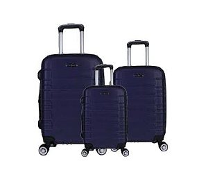 MALA VIAGEM IMCOL JG 3PCS 0891 AZUL COM EXPANSOR