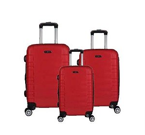 MALA VIAGEM IMCOL JG 3PCS 0891 VERMELHO COM EXPANSOR