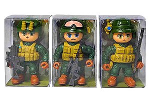 MINI BONECO SOLDADO SPECIAL TEAM 8CM - IMCOL