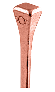 Cravo para ferradura cobreado mod. E3 c/250un