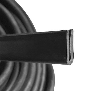 Perfil de Borracha Tipo U REF: 224  - 1 metro