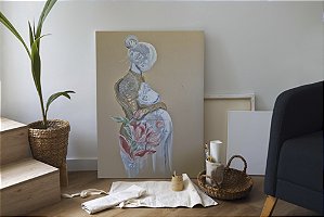 meu corpo é morada de flores | tela original e única