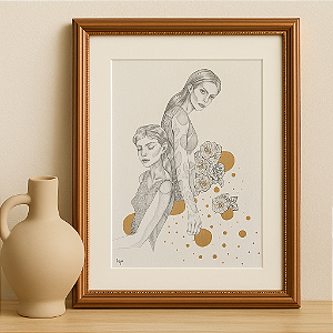 entre elas | A4 | ilustração original